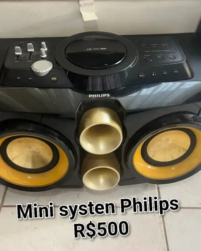 Aparelho de som Philips com adaptador bluetooth