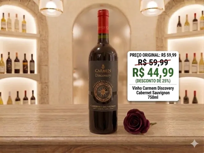 Vinho Carmen Discovery Selection Carménère Chileno 750ml