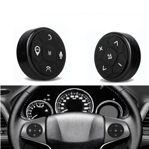 Controle Remoto Multimidia Volante Bluetooth Sem Fio c/ Microfone