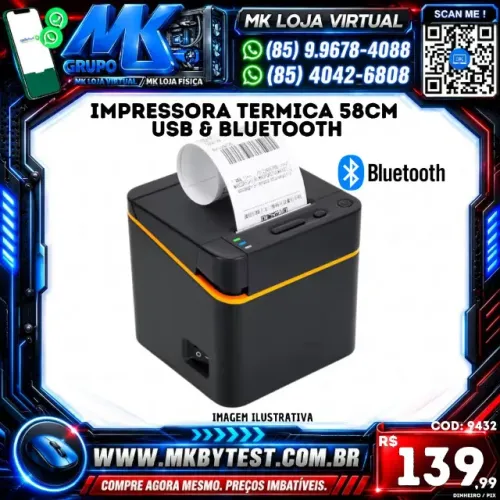 Impressora Termica 58cm + bt