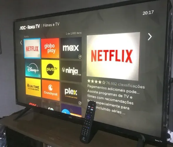Tv smart 43 polegadas Roku