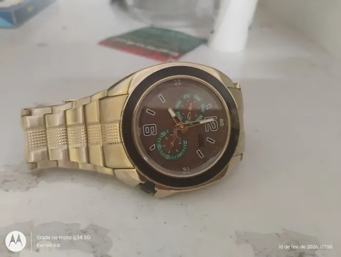  relógio chilli beans série ouro