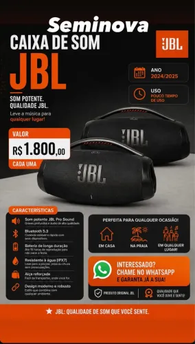 Jbl boombox 3 seminova