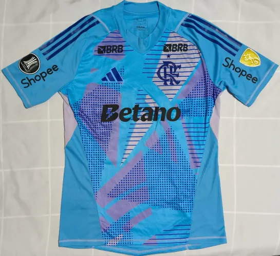 Camisa Flamengo goleiro de jogo libertadores 2025