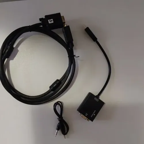 Kit cabo VGA + adaptador HDMI VGA - LEIA DESCRIÇÃO