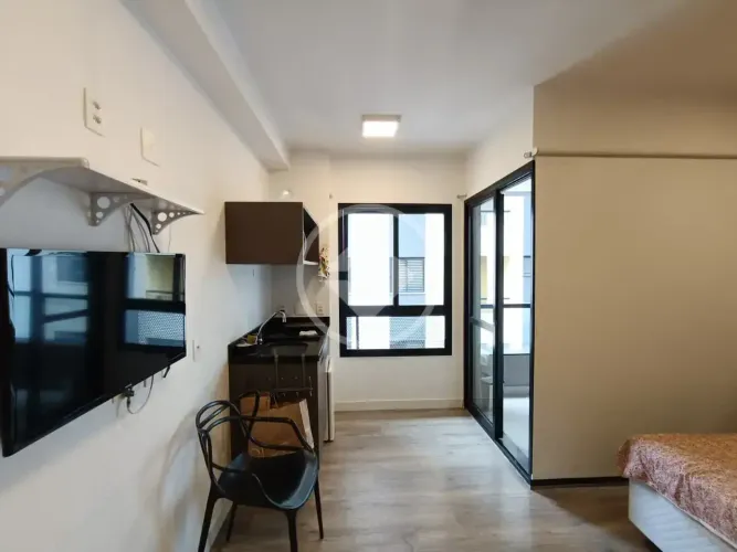 Studio Mobiliado no VN Casa do Ator - Pronto para morar - à Venda com 26m² Vila Olímpia, S