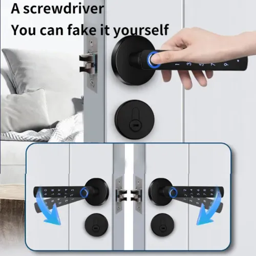 Fechadura De Segurança Inteligente Com Impressão Digital Par. ++ZemMart++