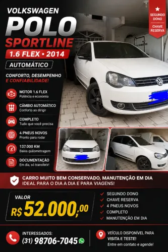 Volkswagen Polo Sportline I Motion 1.6 T.flex 5P 2015