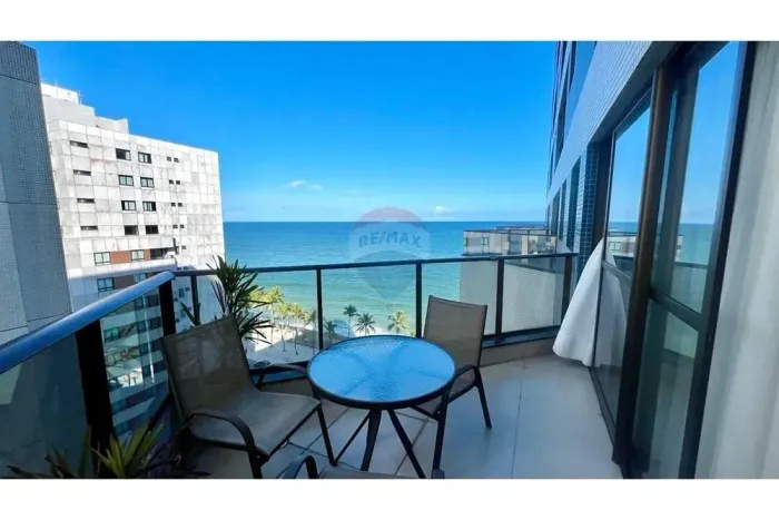 Apartamento de 58 metros com 1 quartos separado e varanda em Boa Viagem -Recife