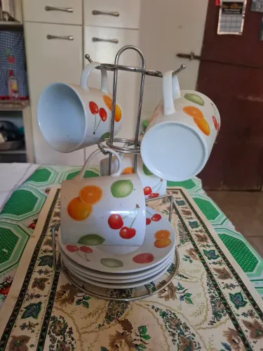 Xícaras para servir café.