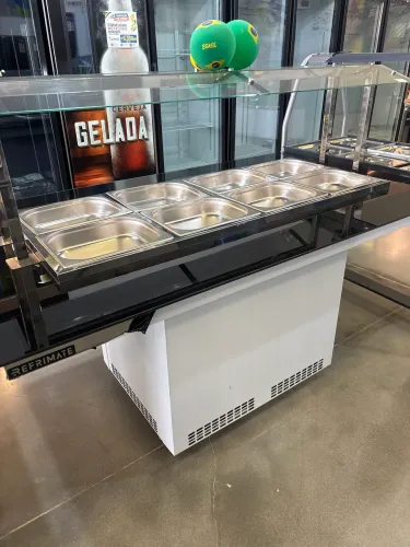 Buffet refrigerado 8 Cubas