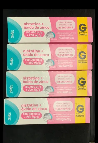 4 tubos de Pomada para assadura lacrados