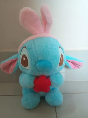 Boneco de pelúcia Stitch com estrela e arco 25 cm lilo e stitch 