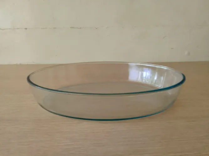 Travessa de vidro oval temperado _ 36 x 25 cm _ 7 cm de profundidade