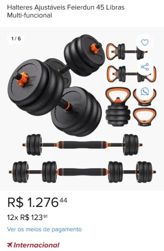 Equipamento de ginástica