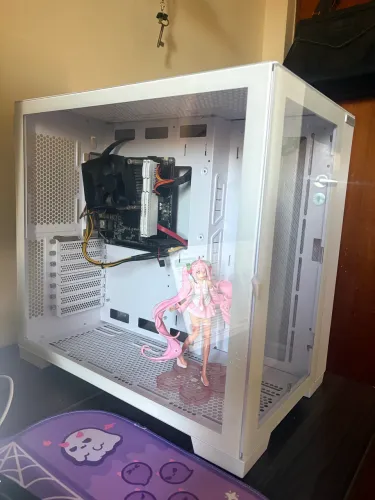 GABINETE GAMER PICHAU HX700M ENTHUSIAST EDITION, LATERAL DE VIDRO, BRANCO