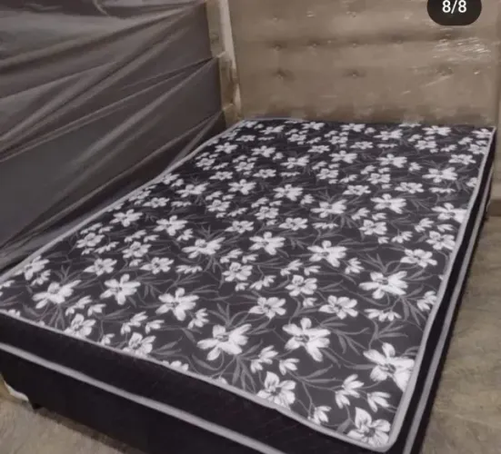 Cama box casal conjugada(colchão acoplado) completa mega promoção !!