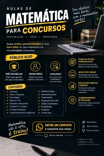 Aulas particulares de matemática online