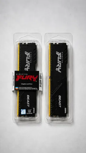 Memória RAM Kingston Fury Beast 16GB (2x8GB) DDR4 3200MHz Original