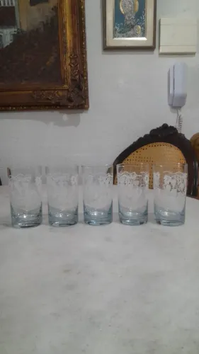 Conjunto 7 copos vidro para água e suco