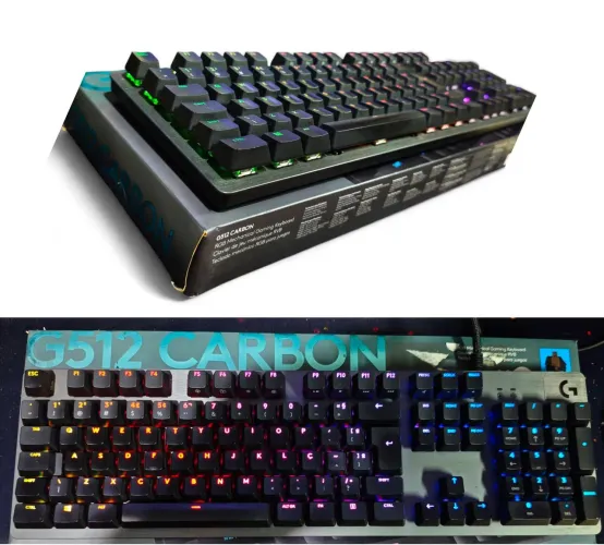Teclado mecânico Logitech G512 carbon