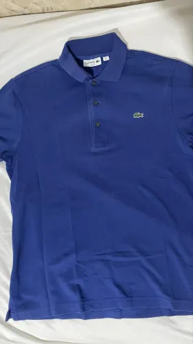 camiseta polo lacoste azul original Tamanho P