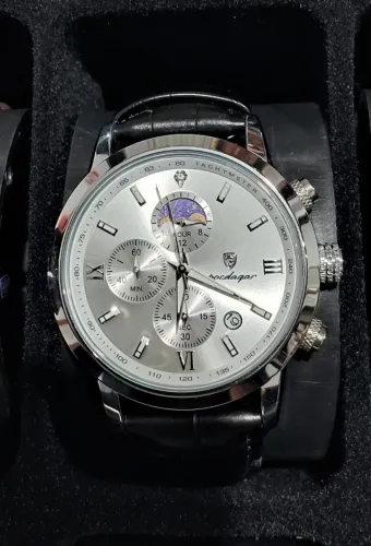 Relógio Poedagar Chronoforge Prata
