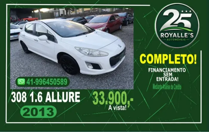 Peugeot 308 Allure 1.6 Flex 16V 5P Mec. 2013