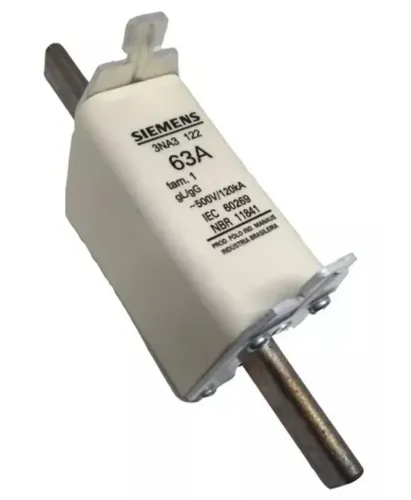 Fusível Rápido Siemens NH 63A 3NA3122 - duas unidaddes