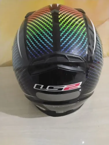Capacete LS2 modelo FF358 Wardots Raibow. Estado de Novo. Tm : 54