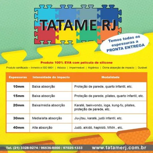 Placa de tatame 1mx1m 20mm menor valor do mercado