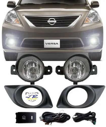 Kit Farol de Milha Nissan Versa 2011 2012 2013 Auxiliar Neblina