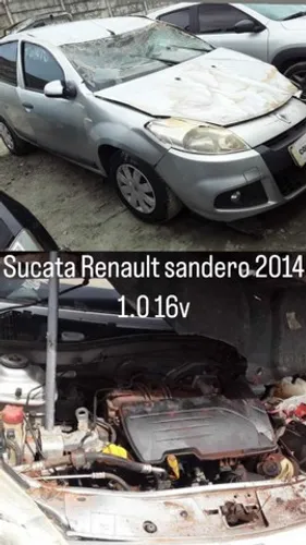 peças renault sandero 1.0 16v sucata