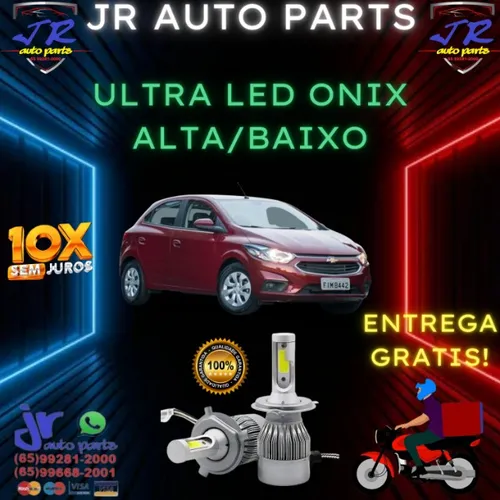 Ultra LED Chevrolet Onix 2018 (Alta/Baixo)