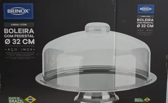 Boleira com pedestal BRINOX - Na caixa