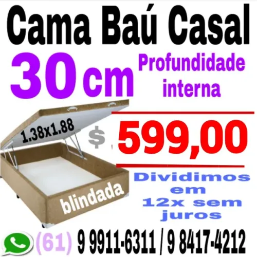 Cama baú box - a maior profundidade do mercado 