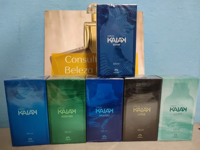 Perfumes Kaiak Tradicional, Aero, Urbe, Pulso, Aventura e Sonar
