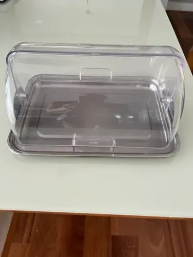 Forma Porta Pão Vision de Inox e Acrilico 