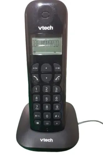 Telefone Vtech Vt680 Sem Fio Preto - Usado