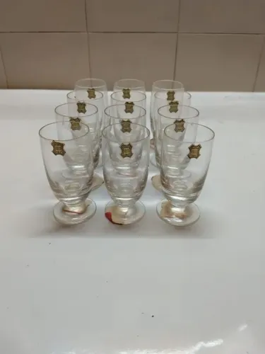 Jogo 6 Taças De Licor Cristal Hering Novas