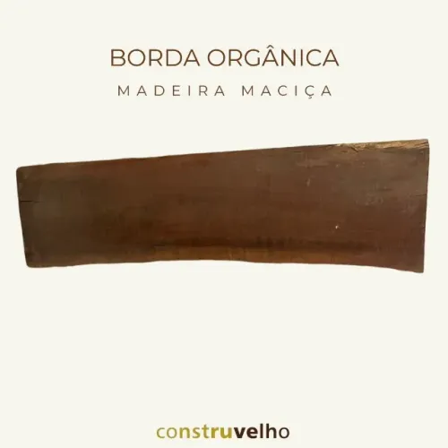 Prancha De Madeira Maciça Com Borda Orgânica