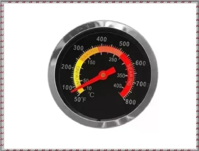 Termômetro para forno a lenha - churrasqueira- defumador - etc