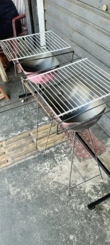 Churrasqueira de botijão e de tambor