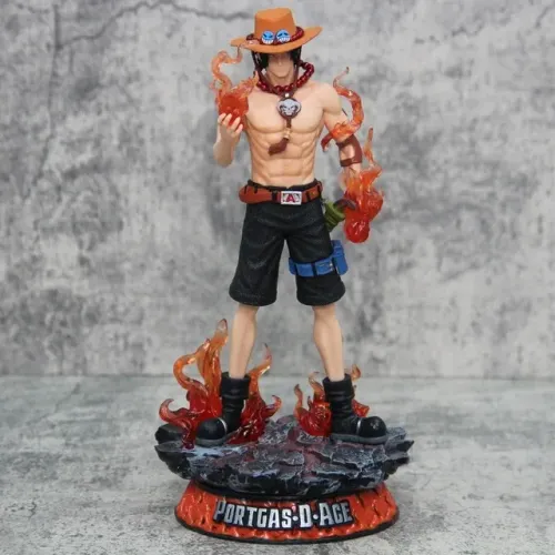 Estátua Decoração Portgas D. Ace Figure Presente Anime - One Pice