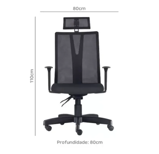 Cadeira Presidente Addit - NR17 - Cadeira Ergonômica - Promoção de Cadeiras