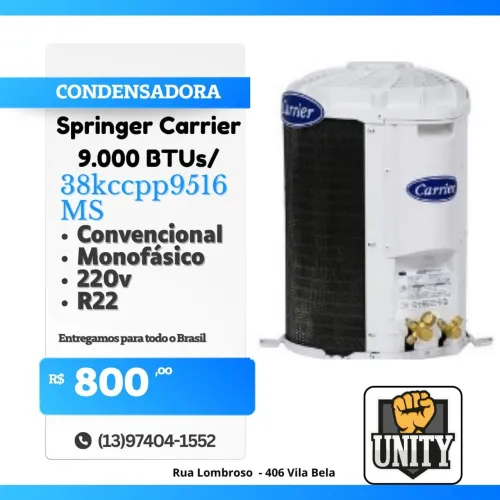 Condensadora Springer Carrier 9.000 BTUs