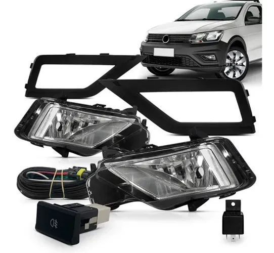 Kit Milha Auxiliar Saveiro G7 Gol G8 Botão Mod Original