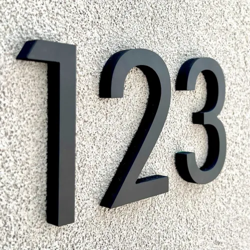 Número residencial - PVC EXPANDIDO