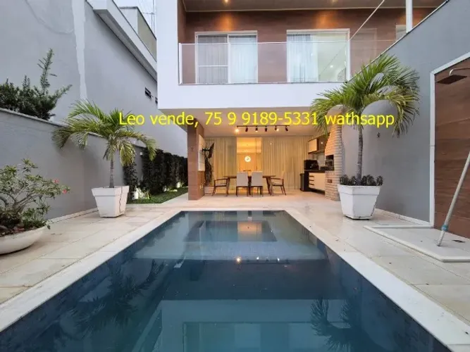 Leo vende, Nature Vile, Sim, 4\4 c 3 suítes, piscina, goumert, energia solar