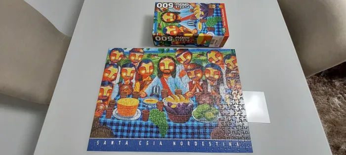 Quebra-cabeça Santa Ceia Nordestina 500 peças